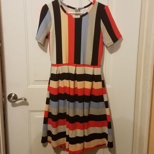 Lularoe medium colorful striped Amelia
